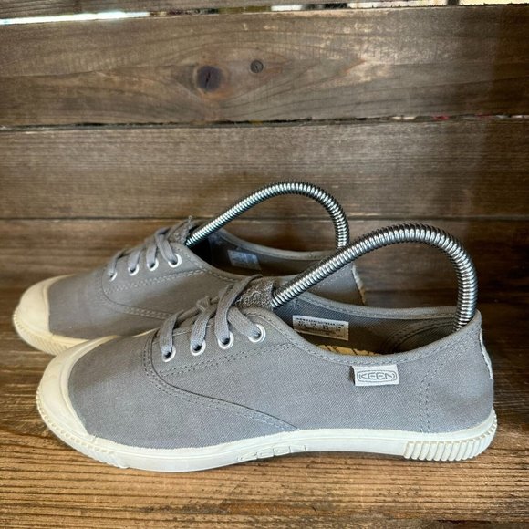 Womens Keen Maderas Gray Canvas Casual Comfort Sneakers‎ Shoes Size 7 M GUC - Picture 2 of 6